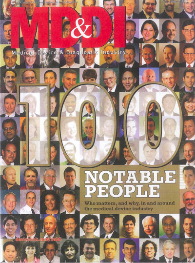 100 Notable People in the Medical Device Industry